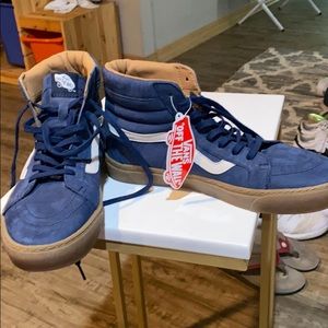 Navy Vans high tops